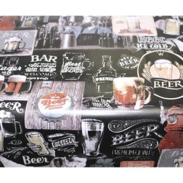 Imagem de 1 Toalha De Mesa Térmica Pvc Impermeável Beer 1,40 X 2,20m - Idealiza