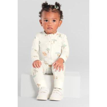 Imagem de Macacão bebê unissex de coala Brandili Baby, Natural, M