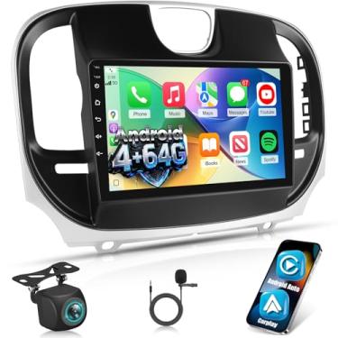 Imagem de Estéreo automotivo Android atualizado de 2 GB + 64 GB para Chrysler 300 300C 2011-2019 com Carplay/Android Auto/32EQ DSP, rádio com tela sensível ao toque de 9 polegadas com WiFi/GPS/SWC/Mirror Link