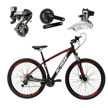 Imagem de Bicicleta Aro 29 KSW XLT 24v Shimano Altus K7 Freio Hidráulico Garfo com Trava Alumínio...