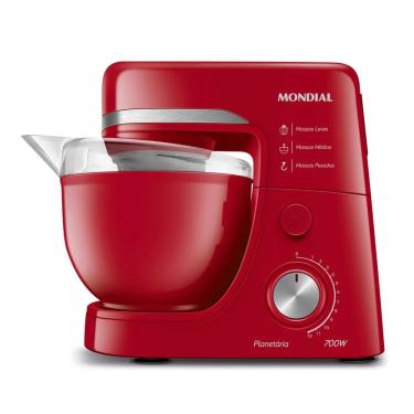 Imagem de Batedeira Planetaria Mondial Bp03 700w- Vermelho - 60Hz -110v