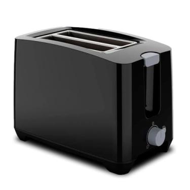 Imagem de Torradeira Preta Prática – Tostador Doméstico para Café da Manhã, Desjejum Cotidiano e Uso Diário (220V)