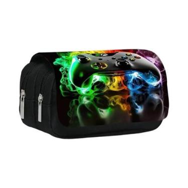 Imagem de Estojo De Caneta Flip De Dupla Camada Em Estilo De Controle De Jogo 3D