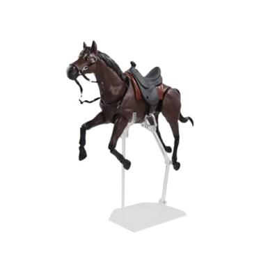 Imagem de harayaa Estátua de Cavalo, Animal de Fazenda, Figura de ação, Modelo Colecionável para Presente de Aniversário Infantil, Marrom