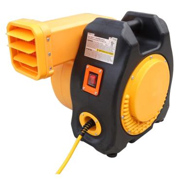 Imagem de Zoom Blowers Soprador de ar para casa inflável de nível comercial, ventilador portátil e poderoso para explodir casa de crianças, castelo, saltar e escorregadores de água, inclui cabo de alimentação de 4,5 m – 1 hp, motor de 115 V