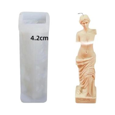 Imagem de Molde De Silicone Para Vela Em Forma De Coluna Romana 3D DIY Estátua D