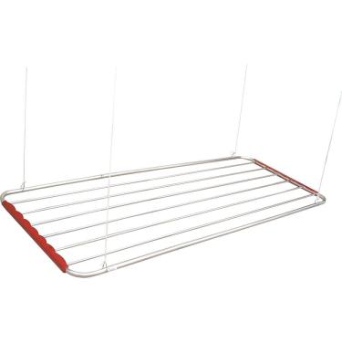 Imagem de Varal de Teto Alumínio 100x56cm Botafogo Prata