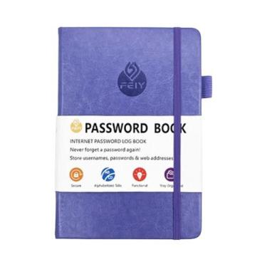 Imagem de Caderno De Senhas Com Abas Alfabéticas, Organizador De Endereços Da In