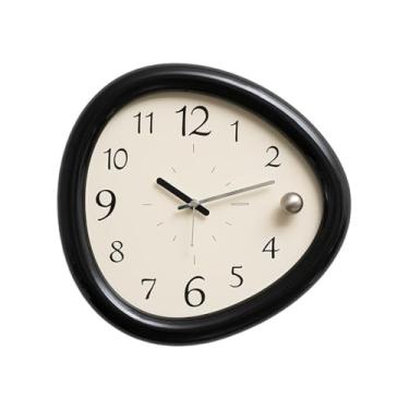 Imagem de KEG801302 Relógio criativo 30 * 29 cm sem furos antigo decoração de parede, alimentado por bateria (não incluído) relógio de parede (pequeno)