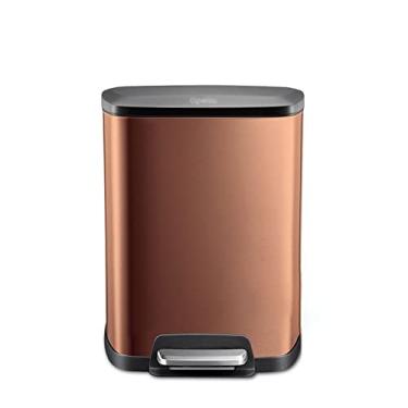 Imagem de Latas de lixo quadradas de aço inoxidável de 8l para casa, sala de estar, quarto, banheiro, pedal, lixeira, cozinha, escritório, lixeira, lixeira, cozinha, escritório, lixeira, cozinha, lixeira