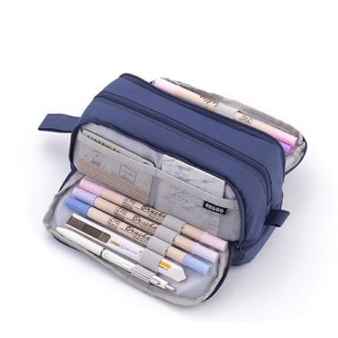 Imagem de estojo de lápis rosa bolsa de lápis bolsa de lápis bonito estojo de caneta pequeno estojo de lápis estojo de lápis bonito estojo de lápis estojo de lápis de grande capacidade durável e fácil de limpar