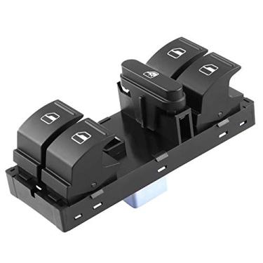 Imagem de Interruptor elétrico de janela, 1Z0959858B Interruptor de janela ABS de resposta rápida para substituição de carro para Fabia 2006-2014