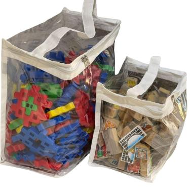 Imagem de Caixa, Bolsa, Bag Bloco Organizador De Brinquedos M 30X30X15