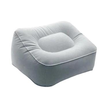 Imagem de Almofada Inflável De PVC Para Apoio De Pés Para Viagem, Escritório E C