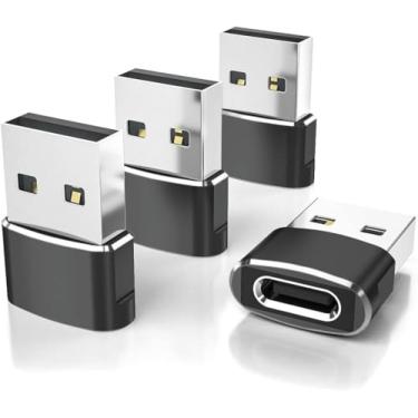 Imagem de Pacote com 12 adaptadores USB para USB C, adaptador USB macho para carregador de carro tipo C, conversor USBC para iPhone 17 16 Pro Max 15 14 Plus, iWatch Ultra SE 9 10, iPad Air, Samsung Galaxy S25