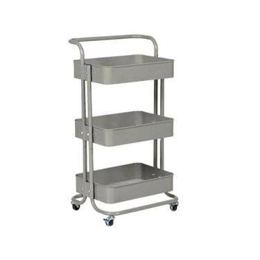 Imagem de Carrinho Organizador Berlim Cinza Westwing - Westwing Collection, Cinz