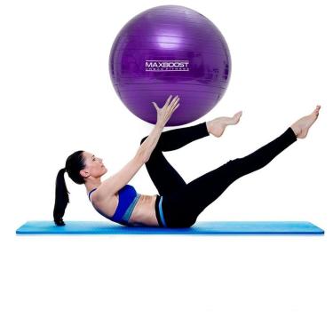 Imagem de Bola de Ginástica Pilates 55 cm Maxboost Resistente Fitness Academia Treino-Unissex