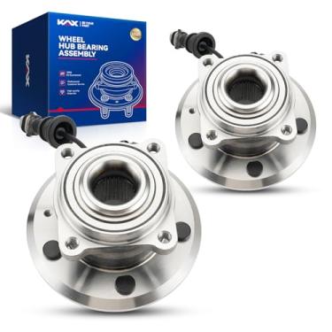 Imagem de KAX Par de rolamentos de roda traseira 512358 compatível com Chevy Equinox 2007-2009, Chevy Captiva Sport 2012-2015, Saturn Vue 2008-2010, Pontiac Torrent 2007-2009, 5 terminais com ABS