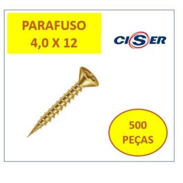 Imagem de Parafuso Madeira Chata Phillips 4,0 x 12 - Fixer