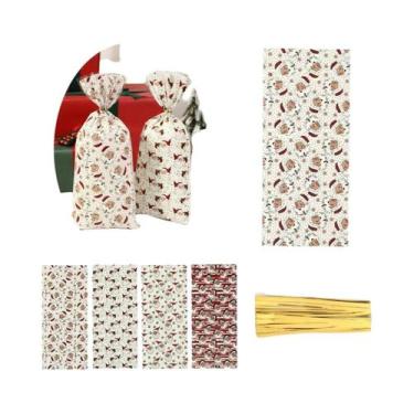 Imagem de Sacolas De Doces De Natal Embalagem De Biscoitos Do Papai Noel 25 50 1