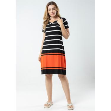 Imagem de Vestido Pau a Pique Listrado Preto