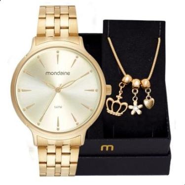 Imagem de Relógio Feminino Mondaine Minimalista 32479LPMVDE1+Pulseira-Feminino