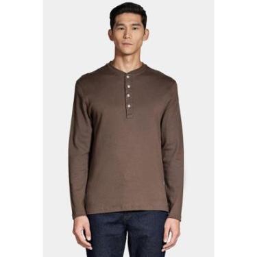 Imagem de Camiseta Aramis Manga Longa Portuguesa Suedine Verde Militar-Masculino