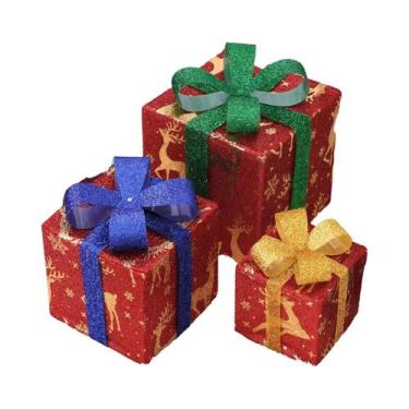 Imagem de Conjunto De Luzes LED Para Caixa De Presente De Natal, Alimentadas Por