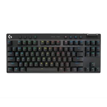 Imagem de Teclado Gamer Sem Fio Logitech G Pro X Com Design Tkl, Layout Us, Rgb Lightsync E Switch Exclusivo Gx Brown Tactile, Preto- 920-012127