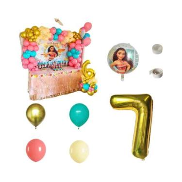 Imagem de Decorações Para Festa De Aniversário Moana, Kit De Arco De Balões De L