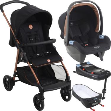 Imagem de Carrinho Moises Bebe Conforto Base ISOFIX Burigotto Lui 22 Cobre
