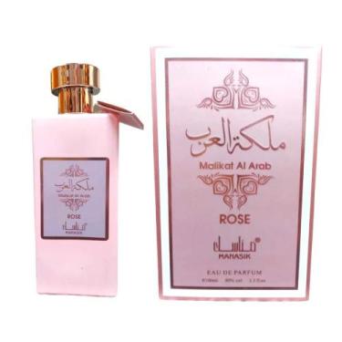 Imagem de Malikat Al Arab Rose Manasik Perfume Árabe Feminino EDP 100ml