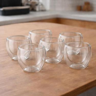 Imagem de Kit 6 Copos de Vidro 90ml Design Clássico e Versátil - JMD2