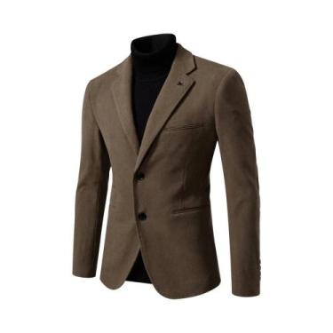 Imagem de Blazer Masculino Slim Fit De Botão Único Para Negócios E Casual, Cor S