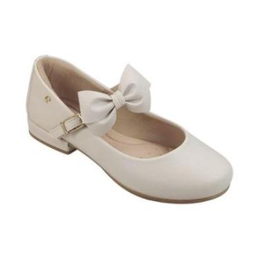 Imagem de Sapatilha Infantil Pampili Lana Sapato Nude com Laço 678.053-Feminino