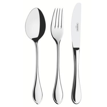 Imagem de Faqueiro Tramontina Italy Em Aço Inox Acabamento Alto Brilho Sem Estojo 130 Peças 66932423