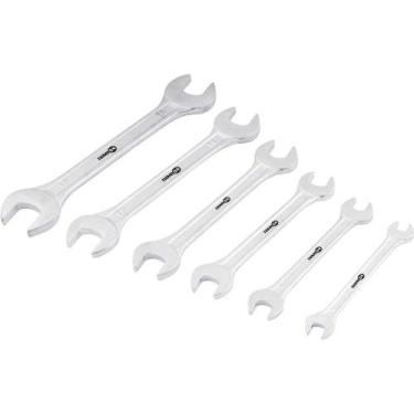 Imagem de Jogo de Chaves Fixas, c/ Suporte Plástico, 6 mm a 17 mm, aço Carbono, 