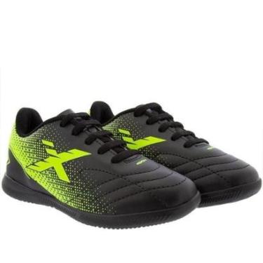 Imagem de Chuteira Futsal Pro Infantil OXN Express Fit 2 Kids Indoor Neon Preto - 33-Masculino