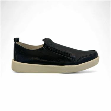 Imagem de Tênis Slip On Feminino Rio de Luz em Couro 312 Preto 34-Feminino