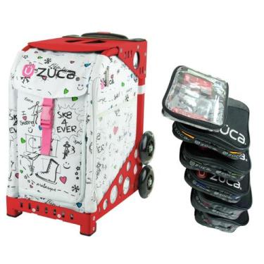 Imagem de Bolsa Inserto ZUCA SK8 Sport com Estrutura Vermelha e Bolsos