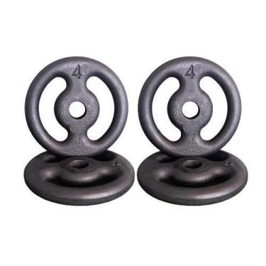 Imagem de Kit 4X Anilhas De Ferro 04Kg - Anilhas&Cia