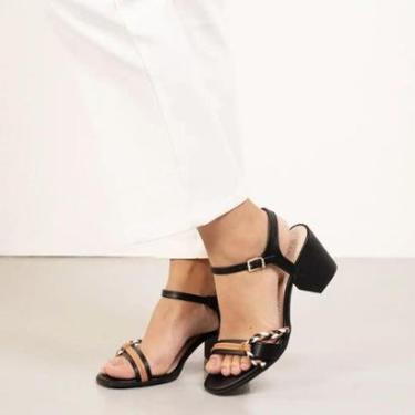 Imagem de Sandália Ramarim Tira Trançada Feminina-Feminino