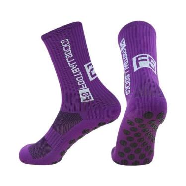 Imagem de Meias Esportivas Com Absorção De Choque, Antiderrapantes, Com Fundo De