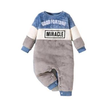 Imagem de Macacão De Veludo Para Bebê Com Mangas Longas, Outono Inverno, À Prova