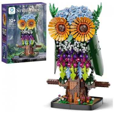 Imagem de Kit Sillbird Coruja de Flores com 1215 Peças para Montagem e Decoração de Ambientes