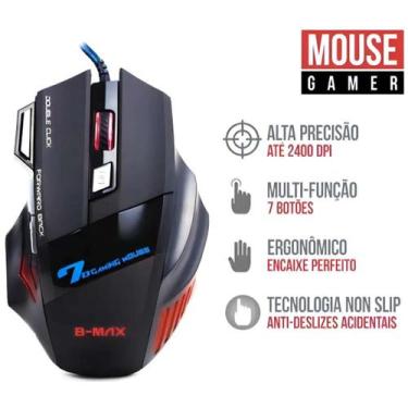 Imagem de Mouse Gamer Ergonômico De Alto Desempenho - Rick Imports