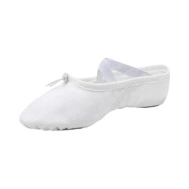 Imagem de Sapatilhas De Balé Para Meninas E Crianças, Sapatos De Dança Em Lona C