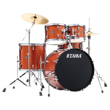 Imagem de Bateria 5 Tambores 22 Scorched Copper Sparkle Tama St52h5c
