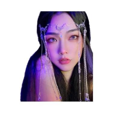 Imagem de Tiara De Casamento Artesanal Feminina Com Cristais E Strass Para a Tes