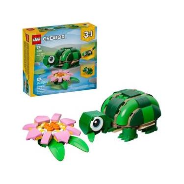 Imagem de TARTARUGA COM UMA FLOR LEGO CREATOR 3 EM 1 124 PEÇAS 31377
